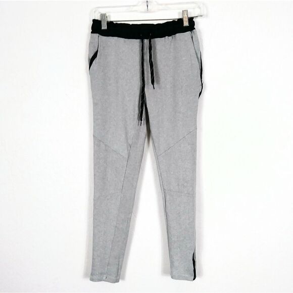 Poof! Grey & Black Skinny Jogger Pants - Picture 1 of 4